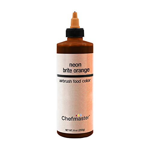 Chefmaster by US Cake Supply 270ml Airbrush Cake Food Colour Neon Brite Orange von U.S. Cake Supply