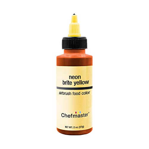 Chefmaster by US Cake Supply 60 ml Airbrush Cake Food Color Neon Brite Yellow von U.S. Cake Supply