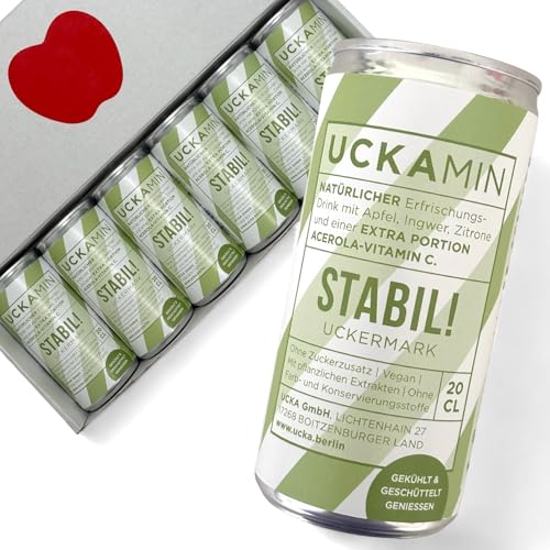 6 x UCKAMIN STABIL! Ingwershot mit Extra Vitamin C aus Acerola – ohne Zusätze. Inkl. 1,5€ Pfand - Ein natürlicher & erfrischender Immunbooster. von UCKA