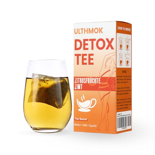 Detox-Tee, natürlicher Kräutertee, ohne Zusatzstoffe, Teebeutel zum Stressabbau, 50 Beutel von ULTHMOK