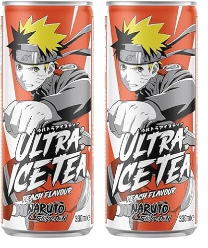 ULTRA ICE TEA Eistee, Naruto, Naruto, Pfirsich - 1 x 330 ml (Packung mit 2) von ULTRA ICE TEA