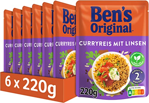 BEN'S ORIGINAL™ Express Curryreis mit Linsen 6x220g von Ben's Original