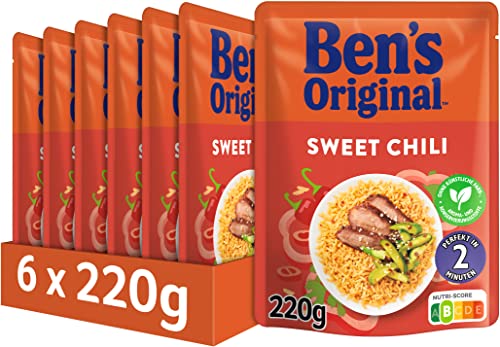 BEN'S ORIGINAL Express-Reis Sweet Chilli, ideale Zubereitung von Gerichten in der Pfanne, 6 Packungen (6 x 220g) von Ben's Original
