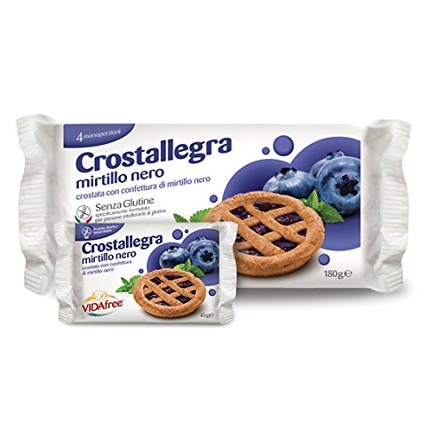 VidaFree Crostallegra Blueberry Schwarz glutenfrei 180g von UNIFARMED Snc