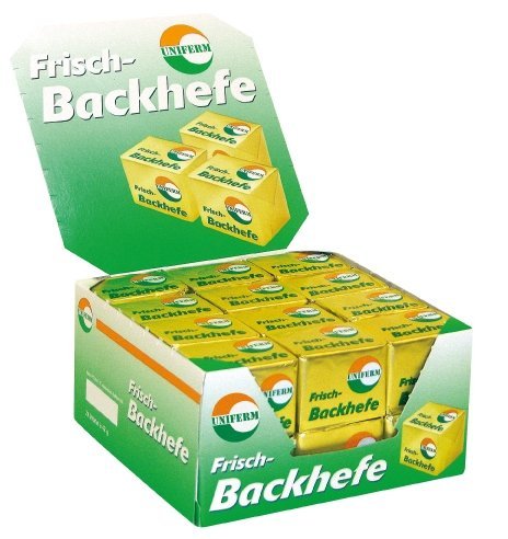 Frische Hefe, 1,008 kg, 24 x 42g von UNIFERM GmbH & Co. KG