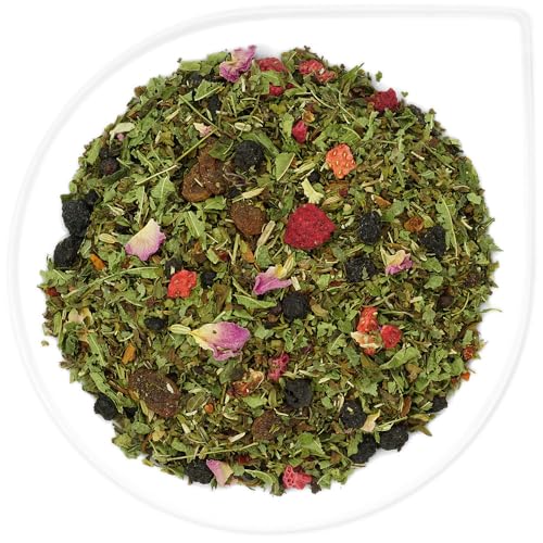 URBANTEADEALERS Basischer Kräutertee mit Beeren Bio Naturbelassene Kräuter-/Früchteteemischung mit Zitronenmelisse und Krauseminze, 100g von URBANTEADEALERS