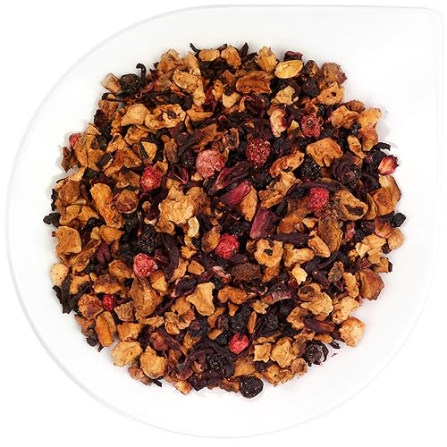 URBANTEADEALERS Rhuberry Muffin Aromatisierte Früchteteemischung mit Cranberry-Rhabarber-Sahne-Geschmack, 100g von URBANTEADEALERS