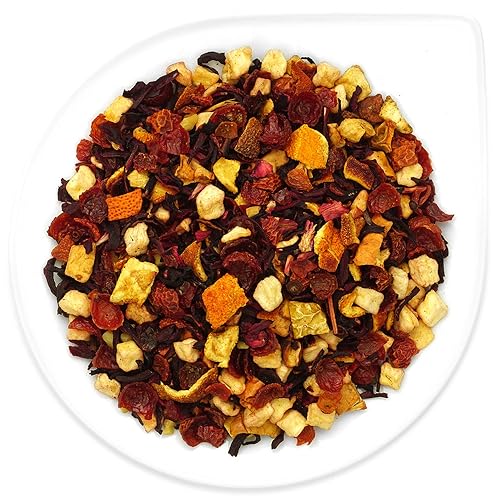 URBANTEADEALERS Feuerglut Aromatisierte Früchteteemischung mit Apfel-Orange-Zimt-Geschmack, 100g von URBANTEADEALERS