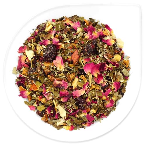 URBANTEADEALERS Kräutertee Immunstark Natürlich aromatisierte Kräuterteemischung mit Cranberry-Granatapfel-Geschmack, 100g von URBANTEADEALERS