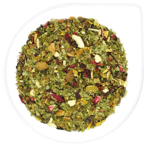 URBANTEADEALERS Kräutertee Peach Mate Aromatisierte Mate-/Früchteteemischung mit Pfirsich-Geschmack, 100g von URBANTEADEALERS