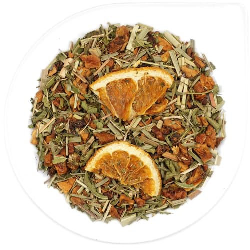 URBANTEADEALERS Kräutertee Vanille Lemongras Aromatisierte Kräuterteemischung mit Vanille-Lemongras-Geschmack, 100g von URBANTEADEALERS