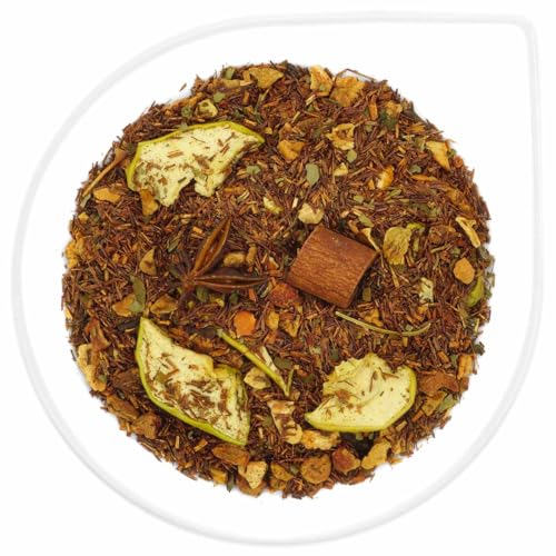 URBANTEADEALERS Roibostee Apfel Zimt Anis Aromatisierte Rooibuschteemischung mit Apfel-Geschmack und Gewürzen, 100g von URBANTEADEALERS