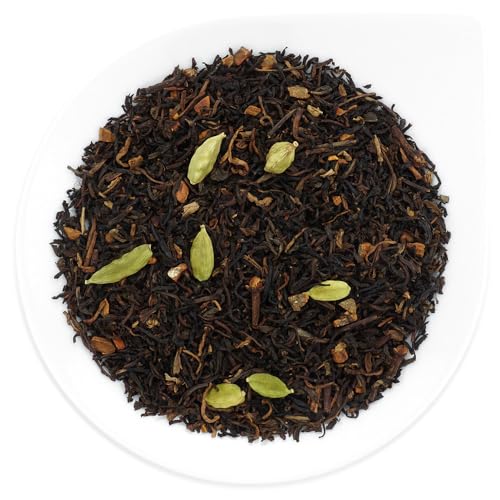 URBANTEADEALERS Schwarzer Tee Pakistani entkoffeiniert Schwarzteemischung entkoffeiniert mit Gewürzen, natürlich aromatisiert mit Zimt-Geschmack, 50g von URBANTEADEALERS
