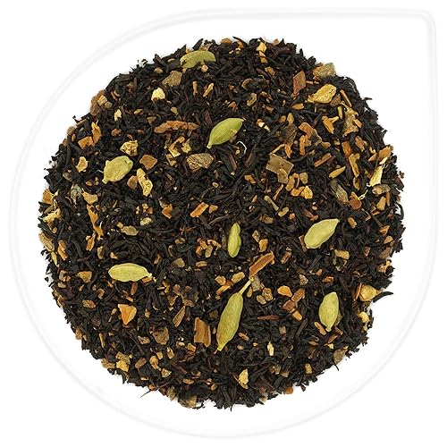 URBANTEADEALERS Schwarzer Tee Vanilla Chai Aromatisierte Schwarztee-/Gewürzteemischung mit Vanille-Geschmack, 100g von URBANTEADEALERS