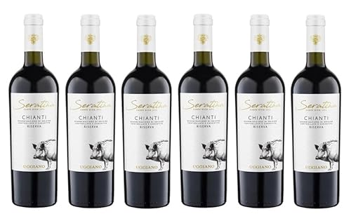 6x 0,75l - 2021er - Uggiano - Seratina - Chianti Riserva D.O.C.G. - Italien - Rotwein trocken von Uggiano