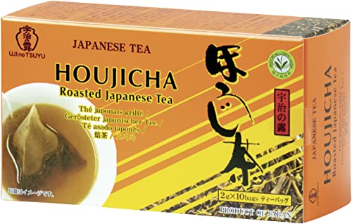 UJINOTSUYU Gerösteter Grüner Tee, Houjicha (1 x 20 g - 10 Beutel mit jeweils 2 g) von Ujinotsuyu