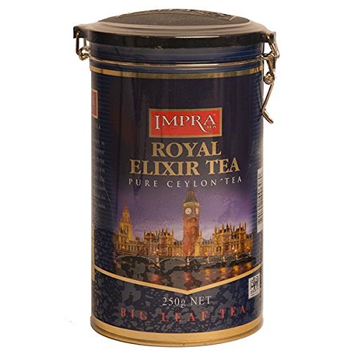 IMPRA Pure Ceylon Royal Elixir Tea Big Leaf aus Sri Lanka, 3er Pack Schwarzer Ceylon-Tee großblättrig, lose in Dose (3x 250g) von Ulan