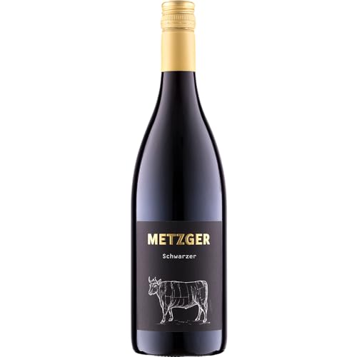 Metzger Rotwein Schwarzer 2018, Cuvée, 750ml Flasche, Exklusiv aus der Pfalz von Uli Metzger