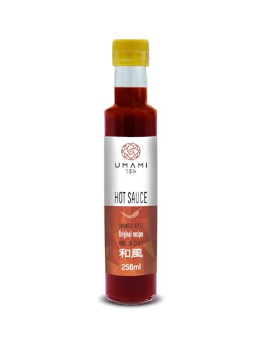 Umami (scharfe Soße) Scharfe Soße 250 ml, hergestellt aus fermentierten Chilischoten nach japanischer Art, mittlere Schärfe, ohne Konservierungsstoffe oder Farbstoffe! von Umami