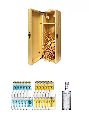 1a Whisky Holzbox für 1 Flasche mit Hakenverschluss + Fever Tree Mediterranean Tonic Water 6 x 0,2 Liter + Fever Tree Tonic Water 6 x 0,2 Liter + The Botanist Islay Dry Gin 0,7 Liter neue Aufmachung von Unbekannt