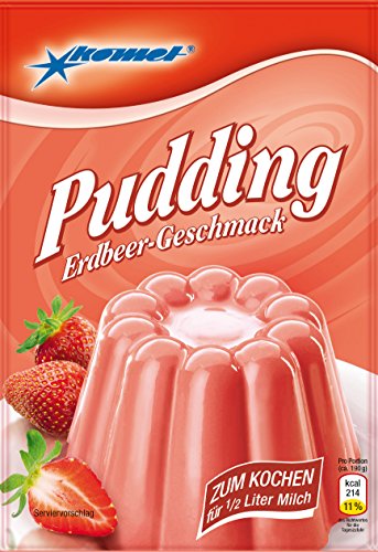 5x Pudding Erdbeer-Geschmack von Komet von Unbekannt