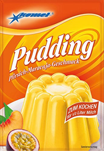 5x Pudding Pfirsich-Maracuja-Geschmack von Komet von Unbekannt