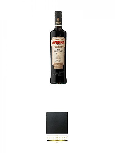 Averna DON SALVATORE Italien 0,7 Liter + Schiefer Glasuntersetzer eckig ca. 9,5 cm Durchmesser von Unbekannt