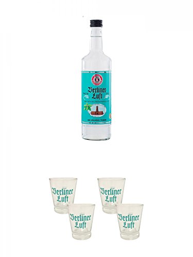 Berliner Luft Pfefferminzlikör 0,7 Liter + Berliner Luft Shot Glas 4cl 2 Stück + Berliner Luft Shot Glas 4cl 2 Stück von Diverse