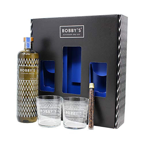 Bobbys Gin 0,7l 42% Geschenkset mit 2 Gläsern & Botanicals von Unbekannt