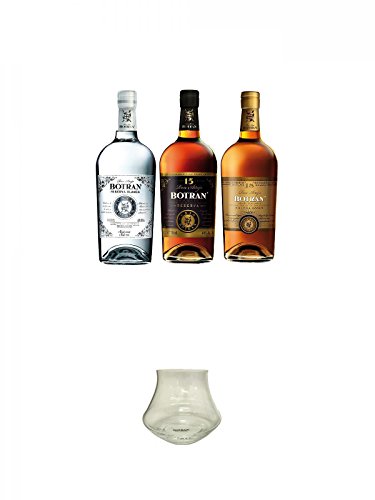 Botran Genießer Set 3 Sorten aus Guatemala 3 x 0,7 Liter + Botran Rum Glas 1 Stück von Unbekannt