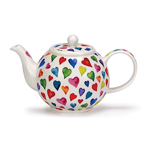 Dunoon - WARM HEARTS - Fine Bone China Teekanne / Teapot - Kapazität: 0,75 Lt von Unbekannt