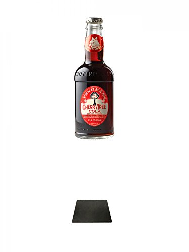 Fentimans Cherry Tree Cola 275 ml + Käseplatten - 1 er - Set 22 x 16 aus Schiefer für Dinnerpartys und Veranstaltungen von Diverse