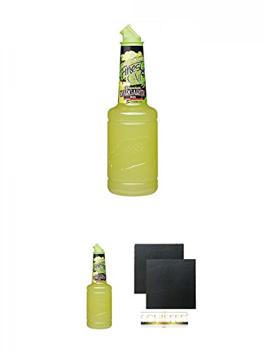 Finest Call Margarita 1,0 Liter + Finest Call Margarita 1,0 Liter + Schiefer Glasuntersetzer eckig ca. 9,5 cm Ø 2 Stück von Diverse