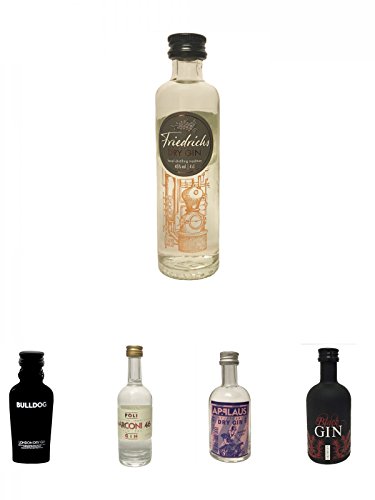 Gin Probierset 5 Stück 4 x 5 cl 1 x 4 cl von Unbekannt