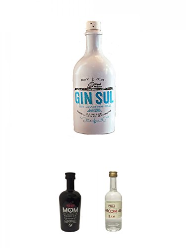 Gin Sul Handcrafted Altona German Dry 0,5 Liter + Mom God Save the Gin England 0,05 Liter Miniatur + Poli Marconi 46 Gin 0,05 Liter Mini von Unbekannt