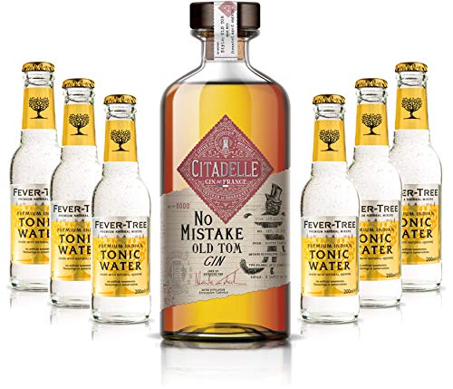 Gin Tonic Set - Citadelle No Mistake Old Tom Gin 50cl (40% Vol) + 6x Fever Tree Tonic Water 200ml inkl. Pfand MEHRWEG -[Enthält Sulfite] von Unbekannt