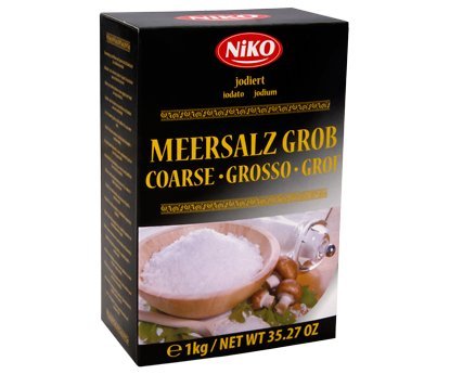 Grobes Meersalz in der 1kg Packung von Niko von Unbekannt