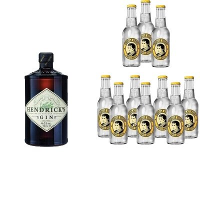 Hendrick's Gin Tonic Set - Hendrick's Gin (1 x 0.7 l) mit frei wählbarer Menge and Marke des Tonic Waters (Thomas Henry, 10 x 0.2) von Unbekannt