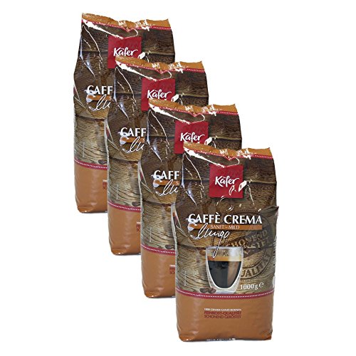 K?fer Caff? Crema, 1000g, ganze Bohne 4er Pack von Käfer