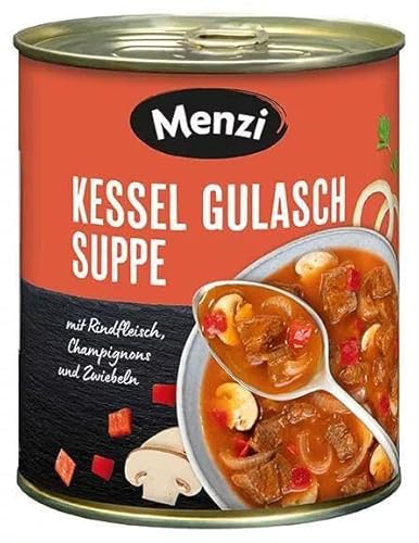 Kessel Gulaschsuppe mit Rindfleisch von MENZI, 800ml von MENZI