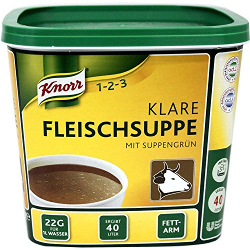 Knorr Klare Fleischsuppe mit Suppengrün (880g Packung) von Unbekannt