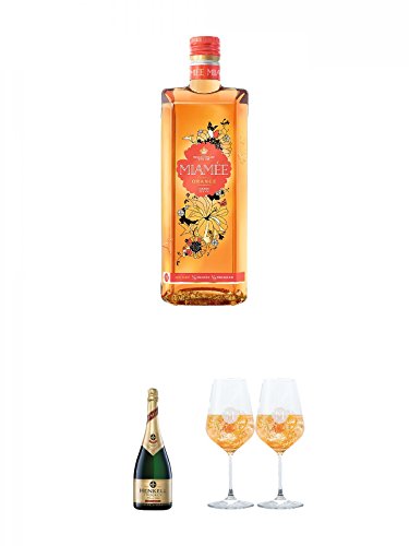 Miamee Orange Goldwasser Likör 0,7 Liter + Henkell Sekt Trocken Magnum Deutschland 1,5 Liter + Miamee Goldwasser Cocktail Gläser mit 5cl Eichstrich 2 Stück von Unbekannt