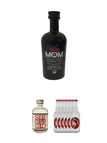 Mom God Save the Gin England 0,05 Liter Miniatur + Siegfried Rheinland Dry Gin Deutschland 0,04 Liter Miniatur + Thomas Henry Spicy Ginger 6 x 0,2 Liter von Unbekannt