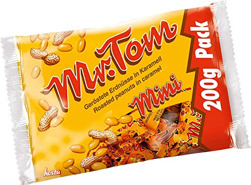 Mr.Tom Peanut Minis einzeln verpackt aus Erdnüssen mit Karamell 200g von Mr Tom