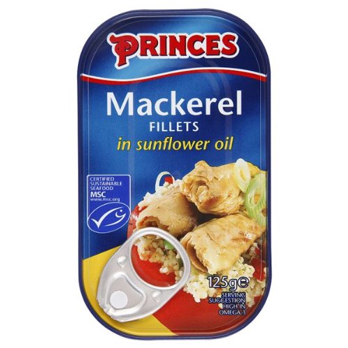 Princes Makrelenfilets in Sonnenblumenöl 10 x 125g von Princes