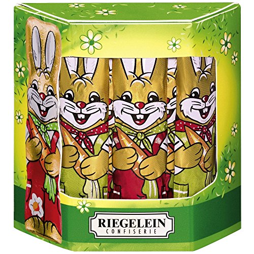 Riegelein Massiv-Osterhasen groß 10x12,5g von Unbekannt