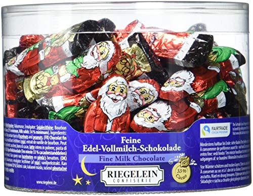 Riegelein Weihnachtsmann massiv 5.5 cm Fairtrade, 1er Pack (1 x 525 g) von RIEGELEIN