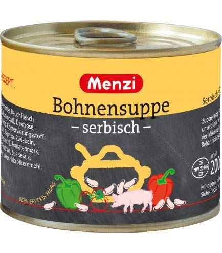 Serbische Bohnensuppe von MENZI, Sparpack mit 5 x 200g von Unbekannt