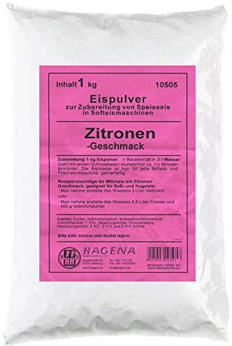 Softeispulver Zitronen-Geschmack, 1 kg (Beutel) von Unbekannt