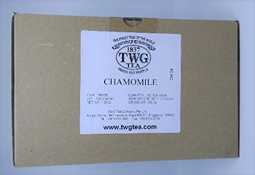 TWG Singapore - The Finest Teas of the World - CHAMOMILE Tee - Hauptteil 100 Seide Teebeutel von Unbekannt